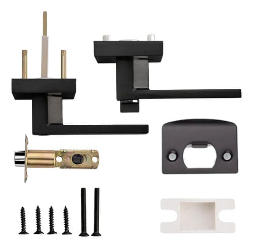 Manija Gloss Sin Llave Para Puerta Interior Exterior Negro