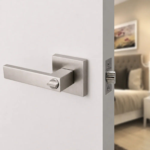 Manija Línea Gloss Interior Exterior Con Llave Niquelada