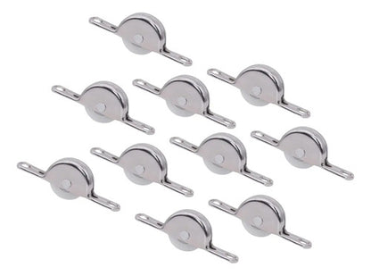 Rueda Nylon 25mm Para Puertas, Carritos Y Muebles Blanco
