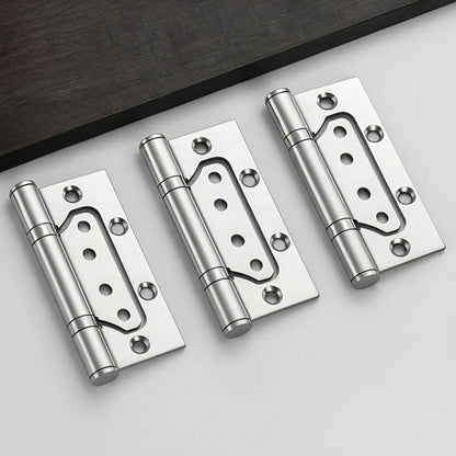 Pack 3 Bisagras Flap Acero 304 Tornillos Incluidos Plateado
