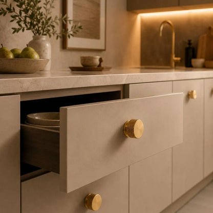 Tirador Perilla Macizo Dorado Para Cajón Puerta Mueble Dorado Oscuro Evans