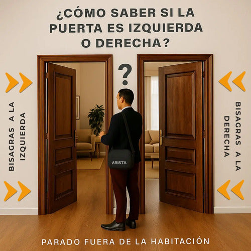 Set De Cerradura Multianclaje 30mm Para Puerta Semiblindada Puerta Derecha