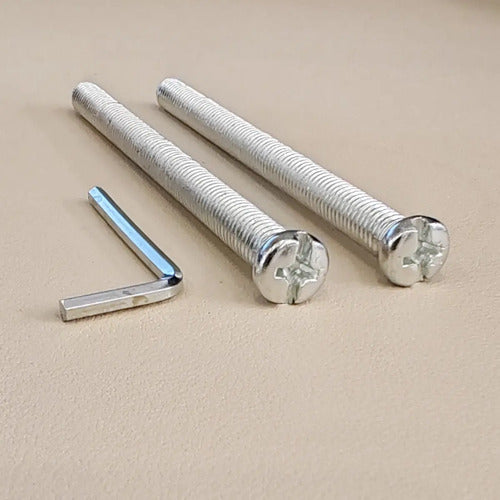 Set De Tornillos Extensores Para Manijón O Barral De Acero 85mm
