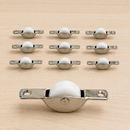 Rueda Colisa Nylon 25mm Para Muebles Puertas Cajones Pack 10 Blanco
