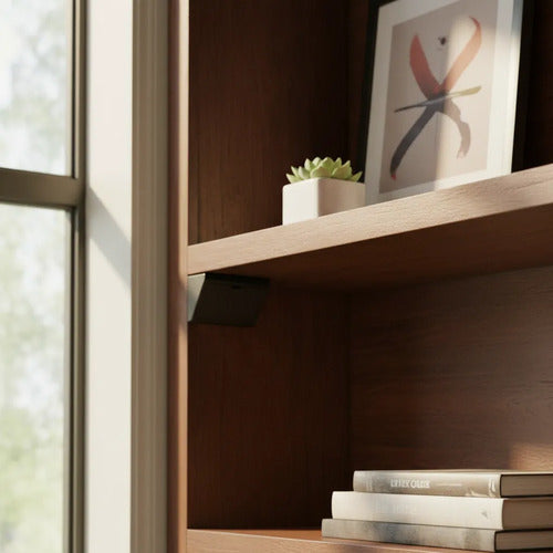 Escuadra Plástica Refuerzo Para Muebles Pack 10 Unidades Negro