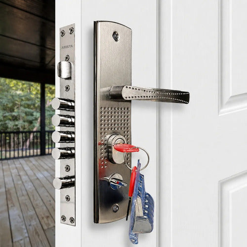 Kit Cerradura Multianclaje Para Puertas De Chapa Blindadas Puerta Derecha