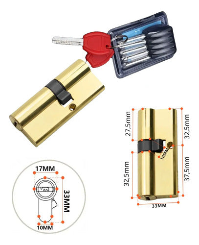 Kit Cerradura Multianclaje Para Puertas De Chapa Blindadas Puerta Izquierda