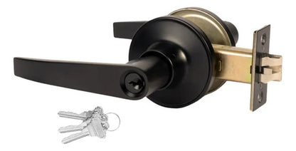 Pestillo Con Cerradura Y Llave Para Puerta De Interior Negro