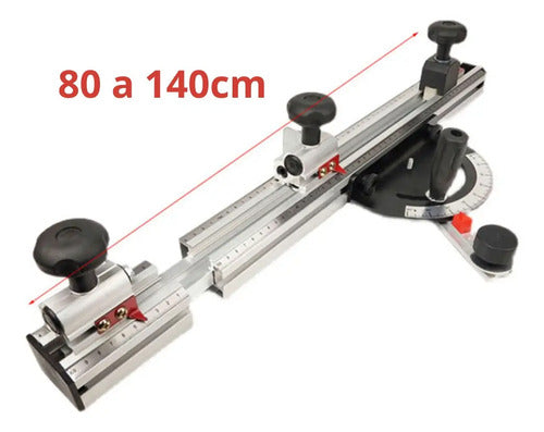Guía De Ángulo Ajustable 80-140cm Para Sierra De Mesa