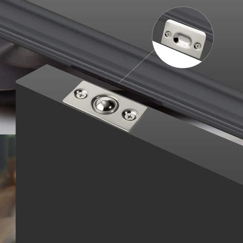 Retén De Bola Para Puerta Vaivén Acero Inoxidable