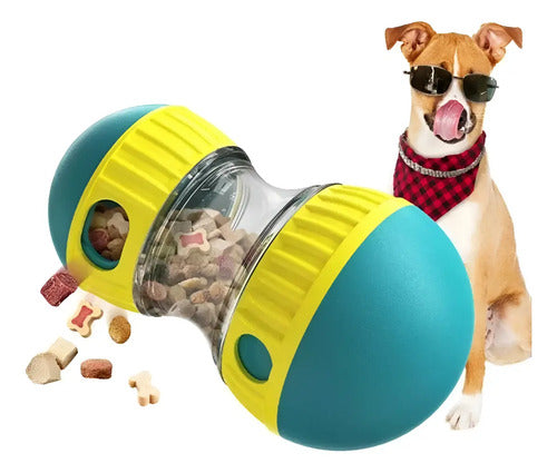 Juguete Interactivo Dispensador De Comida Para Perros Turquesa