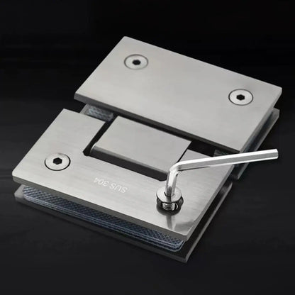 Bisagra Blindex 180 Grados Mampara Vidrio 6 A 12mm Satinado