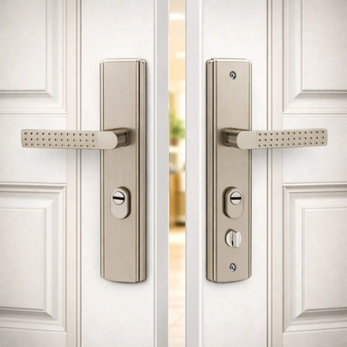 Frente Universal Con Manijas Para Puertas De Chapa Blindadas Opal