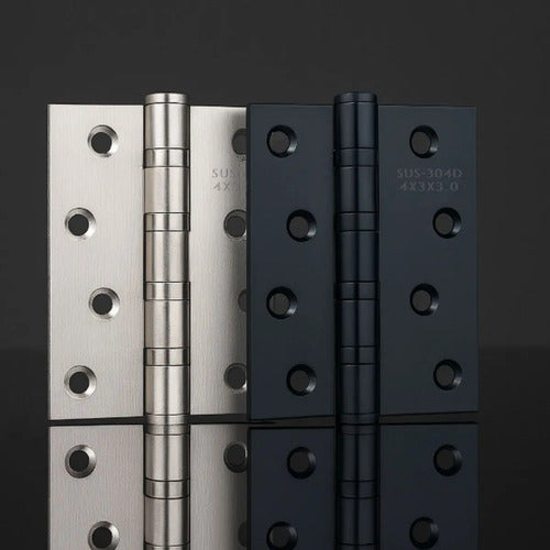 Bisagra Acero Inoxidable Sobre Rulemanes 4x3x3mm Plateado