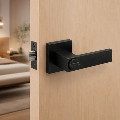 Manija Gloss Sin Llave Para Puerta Interior Exterior Negro