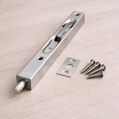 Pasador De Canto Embutido 200mm Acero Inoxidable Plateado