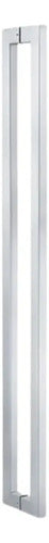 Manijón Doble Acero Inox Cuadrado Para Vidrio O Madera 120cm Satinado