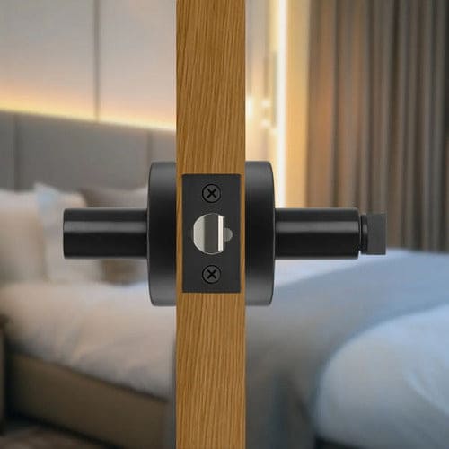 Manija Bella Sin Llave Para Puerta Interior Exterior Negro