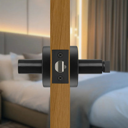 Manija Bella Sin Llave Para Puerta Interior Exterior Negro