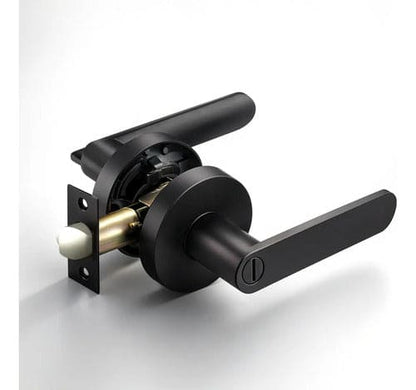 Manija Bella Sin Llave Para Puerta Interior Exterior Negro