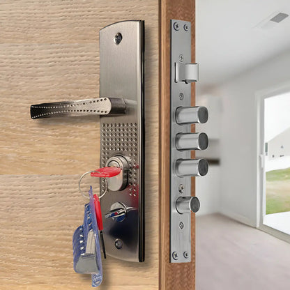 Set De Cerradura Multianclaje 30mm Para Puerta Semiblindada Puerta Izquierda
