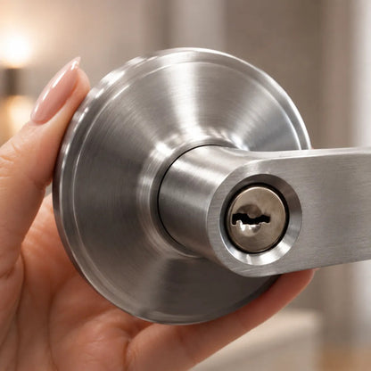 Pestillo Con Llave En Acero Para Puerta Interior Acero