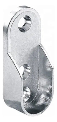 Set De Soportes Laterales Para Barrote Oval De Perchero Satinado