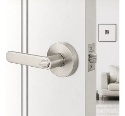 Manija Bella Sin Llave Para Puerta Interior Exterior Plateado