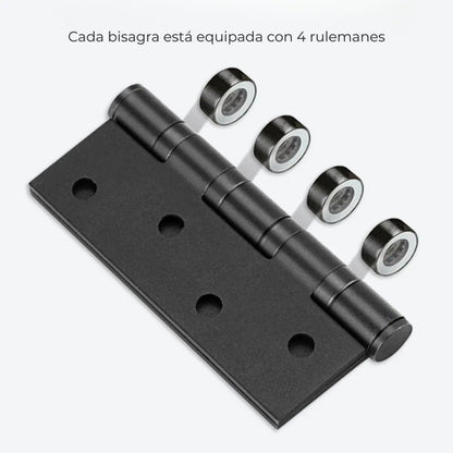 Bisagra Acero Inoxidable Sobre Rulemanes 4x3x3mm Negro