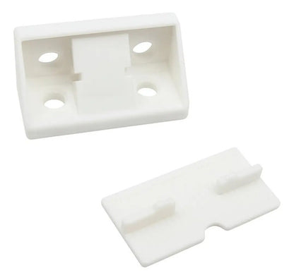 Escuadra Plástica Refuerzo Para Muebles Pack 10 Unidades Blanco
