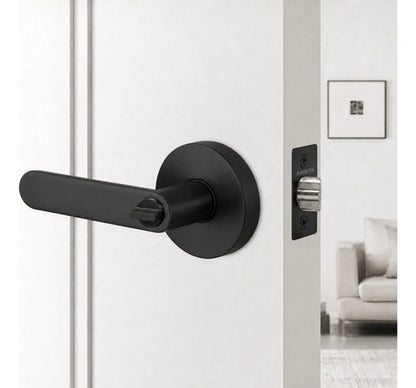 Manija Bella Sin Llave Para Puerta Interior Exterior Negro