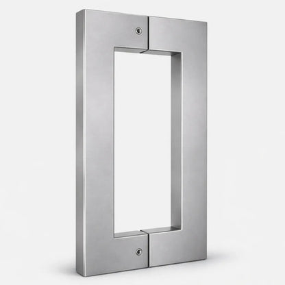 Manijón Doble Cuadrado 30cm Para Vidrio O Madera Satinado
