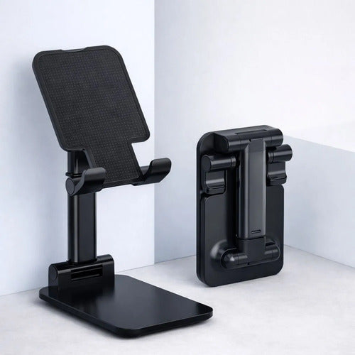 Soporte Plegable Para Celular De Escritorio Ajustable Negro