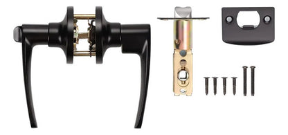 Manija Premium Sin Llave Para Puerta Interior Exterior Negro