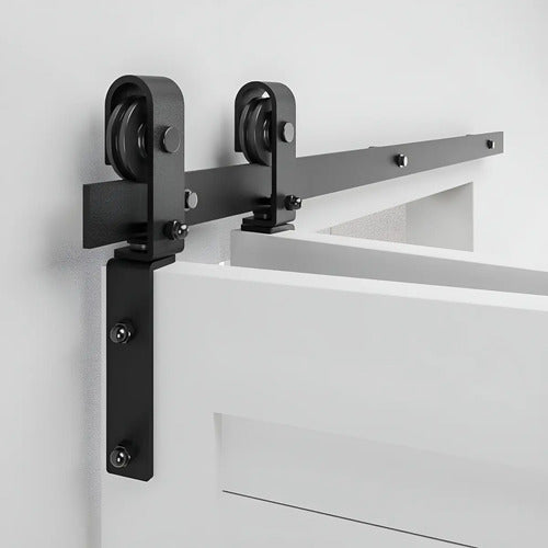 Set De Ruedas Pivot Para Puerta Plegable Estilo Granero