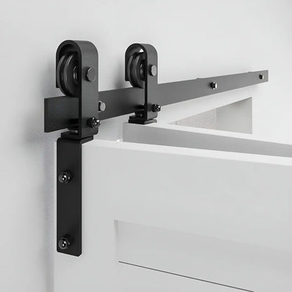 Set De Ruedas Pivot Para Puerta Plegable Estilo Granero