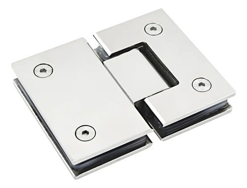 Bisagra Blindex 180 Grados Mampara Vidrio 6 A 12mm Cromado
