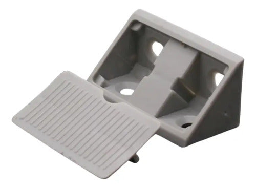 Escuadra Plástica Refuerzo Para Muebles Pack 10 Unidades Gris