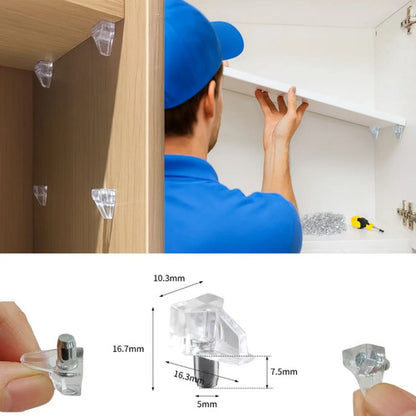 Soportes Acrílicos Para Estante 5mm X30 Unidades