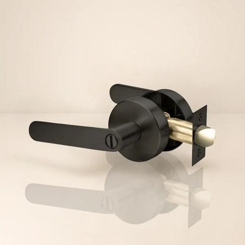 Manija Bella Sin Llave Para Puerta Interior Exterior Negro