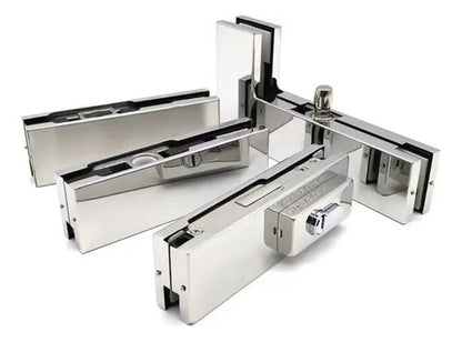 Caja De Freno Con Zócalos Y Cerradura Para Puerta Blindex