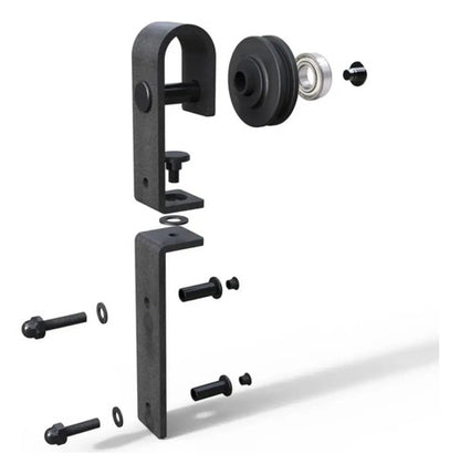 Set De Ruedas Pivot Para Puerta Plegable Estilo Granero