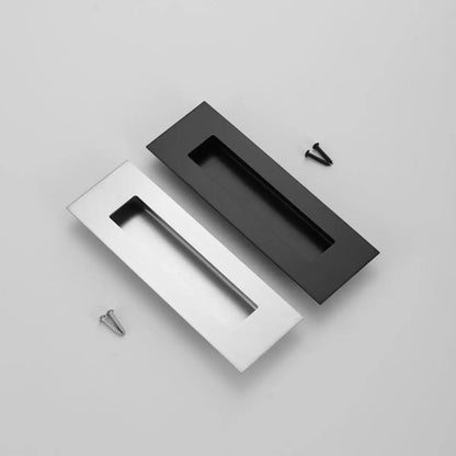 Tirador Cubeta Recta 150mm Embutir Plateado