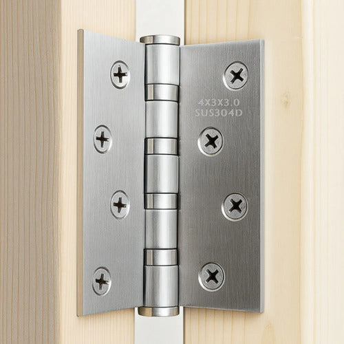 Pack X3 Bisagras 4x3x3mm Acero Inoxidable Rulemán Reforzada