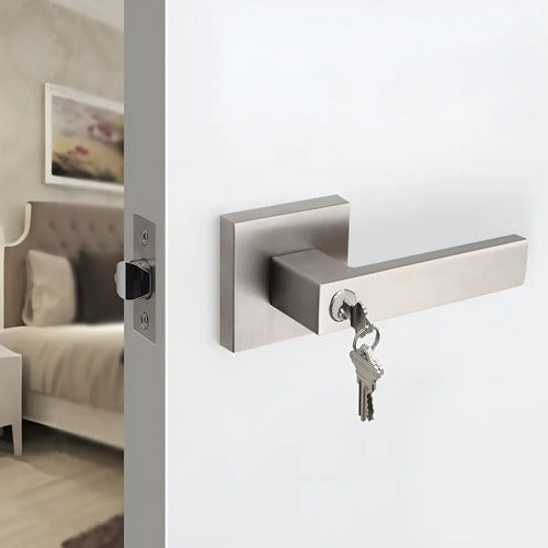Manija Línea Gloss Interior Exterior Con Llave Niquelada