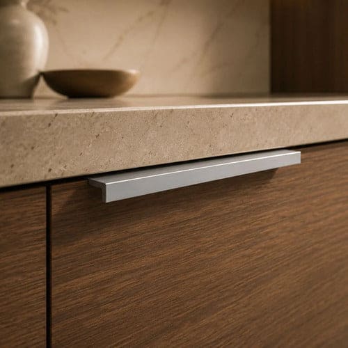 Tirador Uñero 15cm Para Cajón Puerta Mueble Plateado Evans