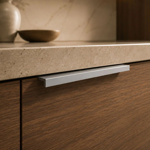 Tirador Uñero 15cm Para Cajón Puerta Mueble Plateado Evans