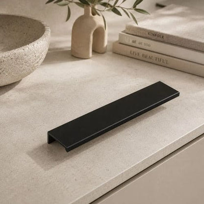 Tirador Uñero 15cm Para Cajón Puerta Mueble Negro Evans