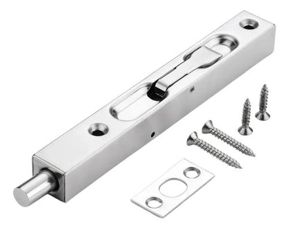 Pasador De Canto Embutido 150mm Acero Inoxidable Plateado