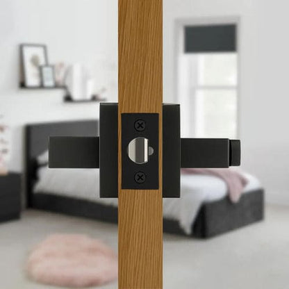 Manija Gloss Sin Llave Para Puerta Interior Exterior Negro